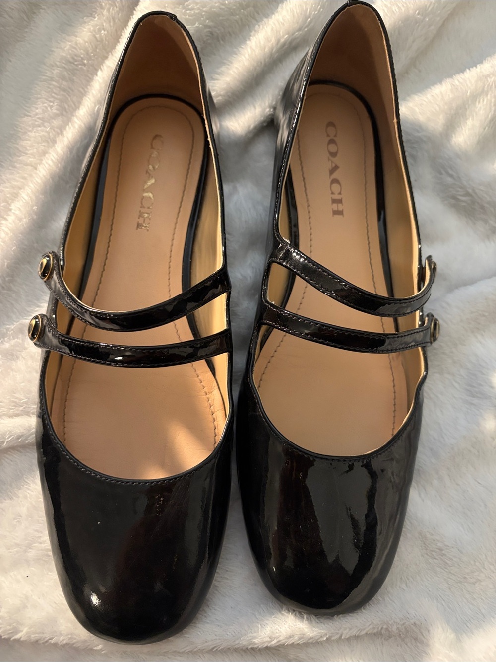 Coach size 9 Patent Leather Mary Jane Flats - Picture 2 of 8